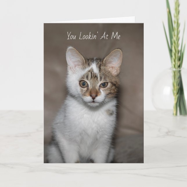 Du siehst mir die Grußkarte an Karte (Vorderseite)