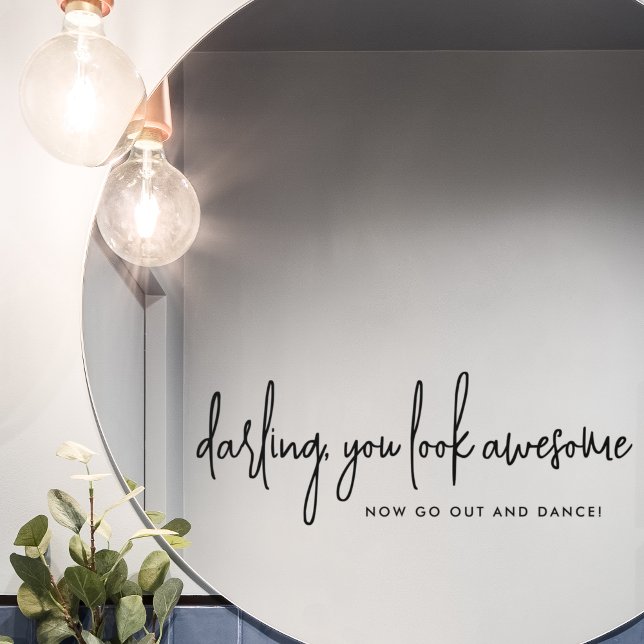 Du siehst Phantastisch Go Tanz Black Wedding Bad a Fensteraufkleber (Von Creator hochgeladen)