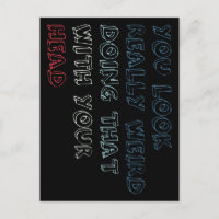 Du siehst wirklich komisch aus, das mit deinem Kop