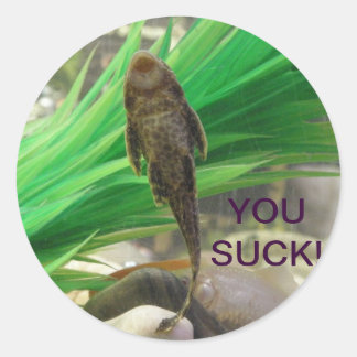 Du Sind zum Kotzen Sticker!!! Runder Aufkleber