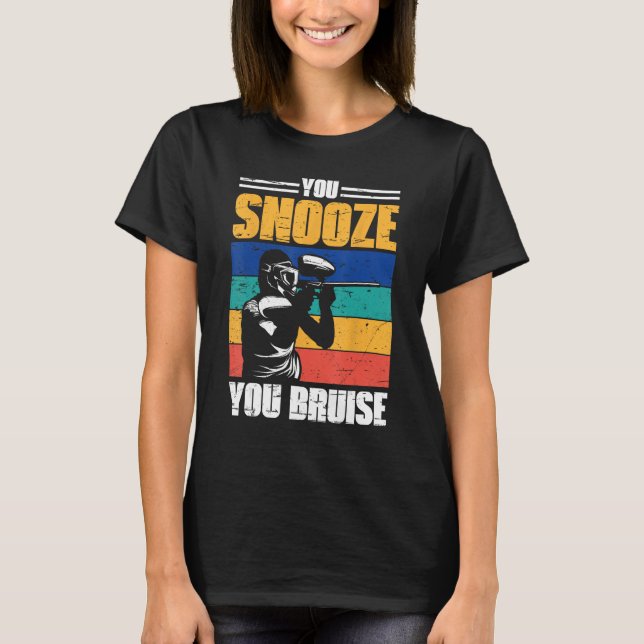 Du snooze you Bruise Paintball Game Squad für Männ T-Shirt (Vorderseite)
