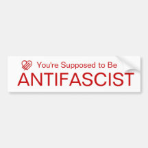 Du sollst Antifaschist sein (Rot auf Weiß)