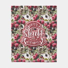 Du sollst mich nicht lustig machen fleecedecke