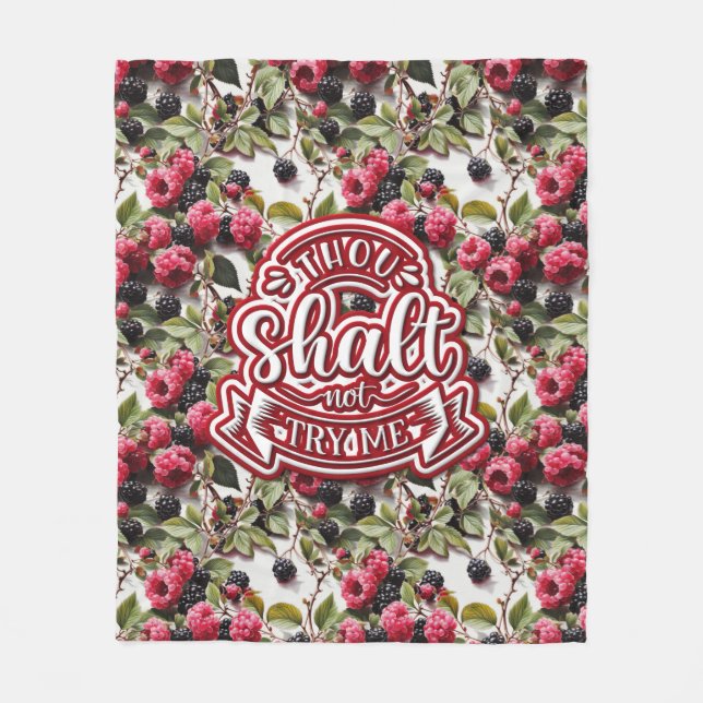 Du sollst mich nicht lustig machen fleecedecke (Vorderseite)