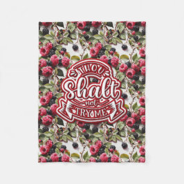 Du sollst mich nicht lustig machen fleecedecke