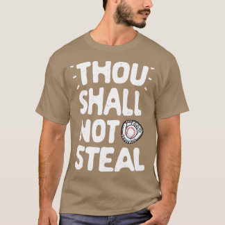Du sollst nicht Baseball für Männer stehlen Jungs T-Shirt
