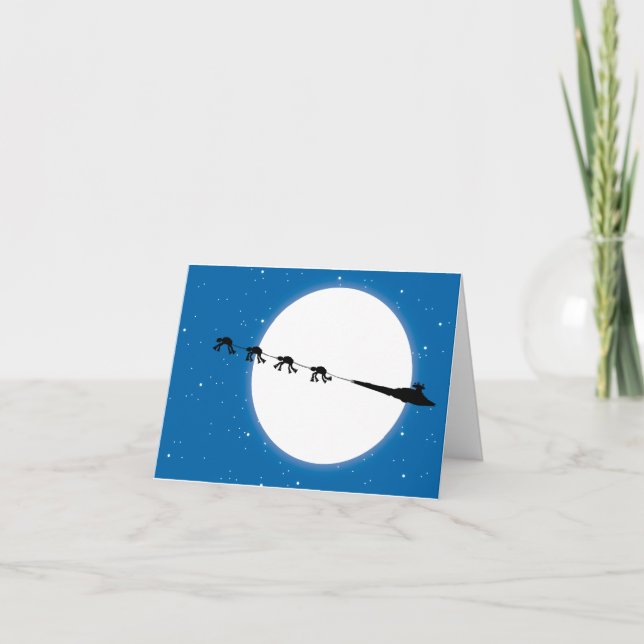 Du solltest besser aufpassen feiertagskarte (Vorderseite)