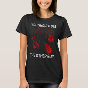Du solltest den anderen Typ sehen Sarkastisch Blu T-Shirt
