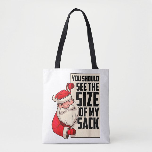 Du solltest die Größe meines Sackes Weihnachtsmann (Vorderseite)