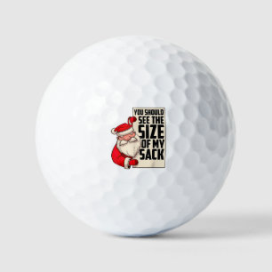 Du solltest die Größe meines Sackes Weihnachtsmann Golfball
