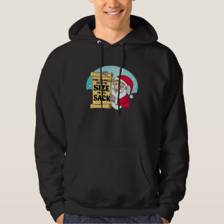 Du solltest die Größe meines Sacks lustiger Weihna Hoodie
