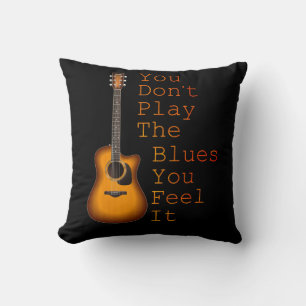 Du spielst nicht die Blues, die du als Gitarre emp Kissen