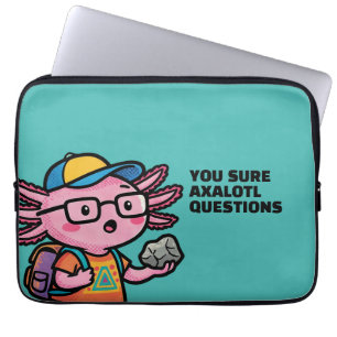 Du stellst sicher Axolotl-Fragen Lustig Witzig sar Laptopschutzhülle