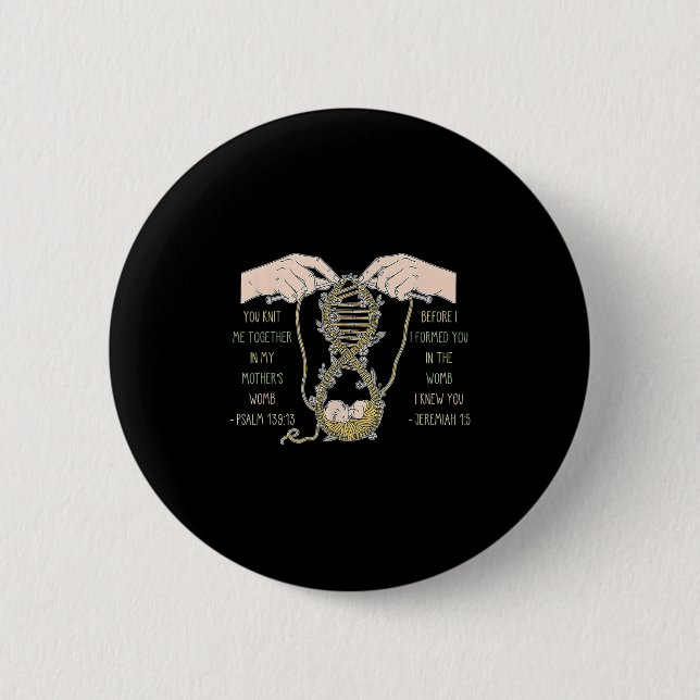 Du Strick mich zusammen im Frauendesign meiner Mut Button (Vorderseite)