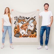 Du süße Highland-Kuh Halloween-Wurfdecke