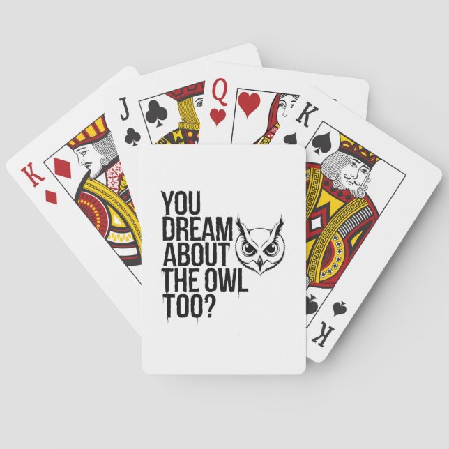 Du träumst auch von der Eule? Spielkarten (Rückseite)