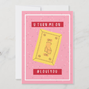 Du turnst mich an - #loveyou Valentinstag Feiertagskarte