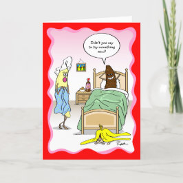 Du tust mir Bananen Funny Valentine's Day Feiertagskarte