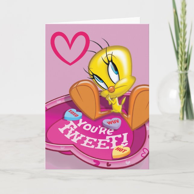 Du Tweete Tweety Bowl Feiertagskarte (Vorderseite)