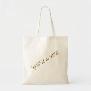Du und ich benutzerdefinierte Tasche
