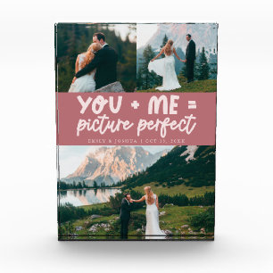Du und ich Bild Perfekt Frischvermählte Pink Fotoblock