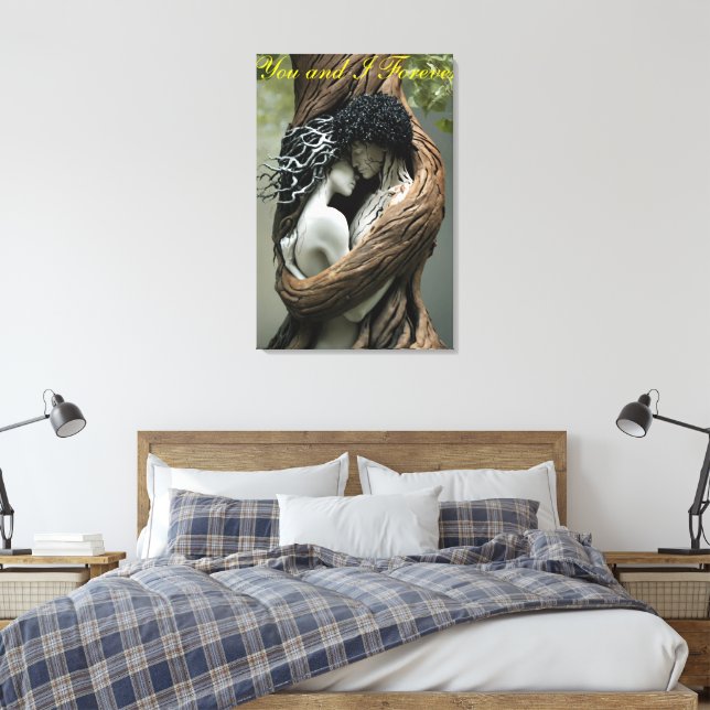 Du und ich für immer leinwanddruck (Insitu (Schlafzimmer))