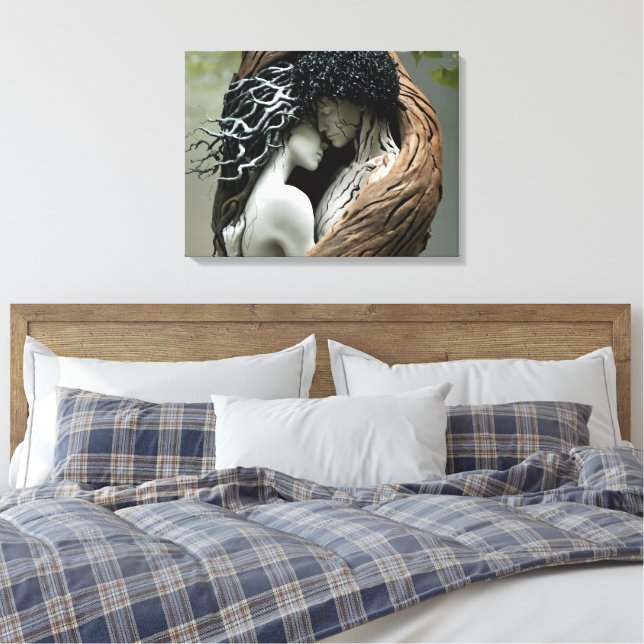 Du und ich für immer leinwanddruck (Insitu (Schlafzimmer))