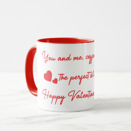 Du und ich Kaffee und Liebe Tasse