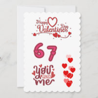 Du und ich Romantisches Herz Muster Valentinstag