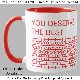 Du verdienst den besten Therapeuten lustiger Witz Tasse