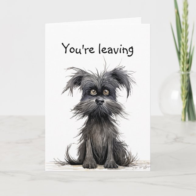 Du Verlasst, Viel Glück, Miss dich. Karte (Vorderseite)