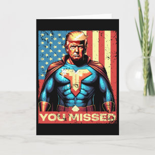Du verpasst Trump Superheld kugelsichere amerikani Karte