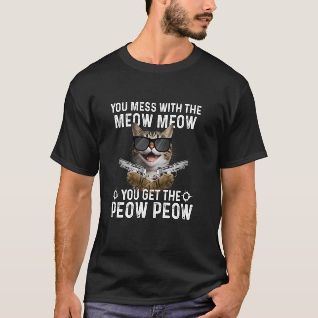Du verrät dich mit Meow - Katze über Kätzchen T-Shirt (Vorderseite)