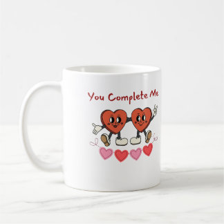Du vervollständigst mich, Happy Hearts Kaffeetasse