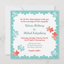 Du vervollständigst mich Jigsaw Puzzle Wedding Einladung