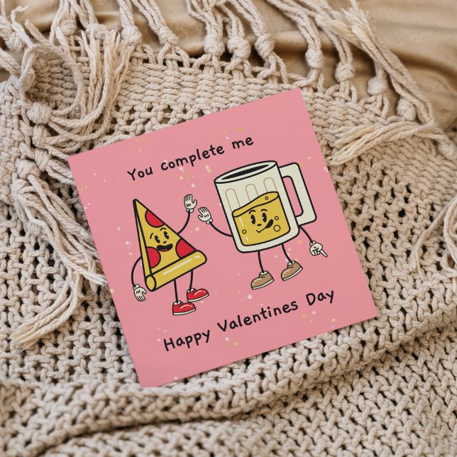 Du vervollständigst mir Biere und Pizza Valentine' Einladung (Birthday Depot
You Complete Me Beer And Pizza Valentine's Card)