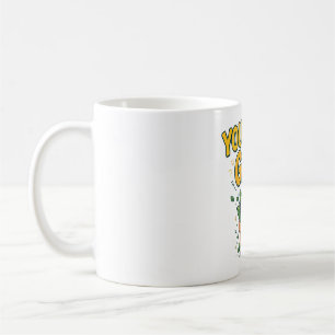 Du Wächst Mädchen Freches Sonnenbrille Pflanze Wor Kaffeetasse