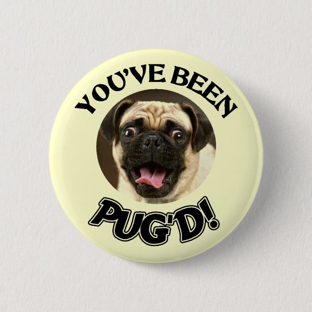 DU WAR MOPS! - FUNNY MOPS DOG BUTTON (Vorderseite)