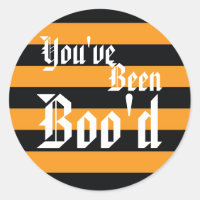 "Du warst Boo'd" Halloween-Aufkleber
