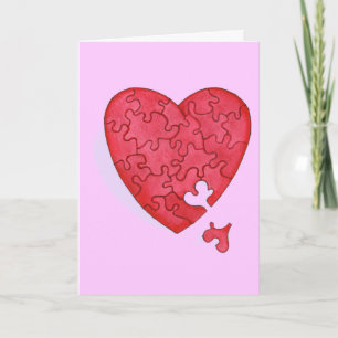 Du warst das Vermisste Stück meines Herzens Feiertagskarte