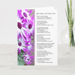 Du warst ein wahrer Freund von mir... Dankeskarte