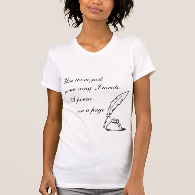 Du warst nur ein Shirt mit Song Women's (Vorderseite)