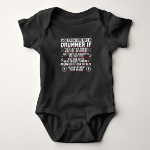 Du weißt, dass du ein Drummer bist, wenn Drummer  Baby Strampler