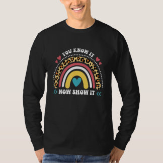 Du weißt es jetzt zeige es Groovy Test Tag Lehrer T-Shirt