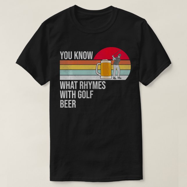 Du Weißt, Was Mit Golf Und Bier Pullover Reimt  (Design vorne)