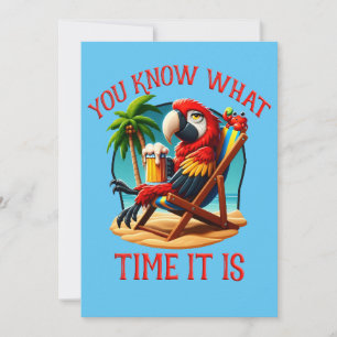 Du weißt, wie spät es ist feiertagskarte