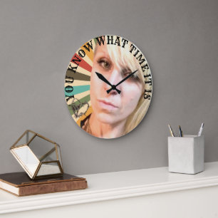 Du weißt, wie spät es ist große wanduhr