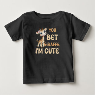 Du wett Giraffe ich bin süße Kinder Baby T-shirt
