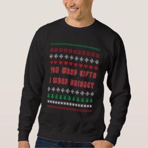 Du wickelst Ich wickel Brisket Weihnachten Sweatshirt