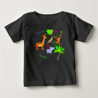 du wild  und drei Tiere  Baby T-shirt